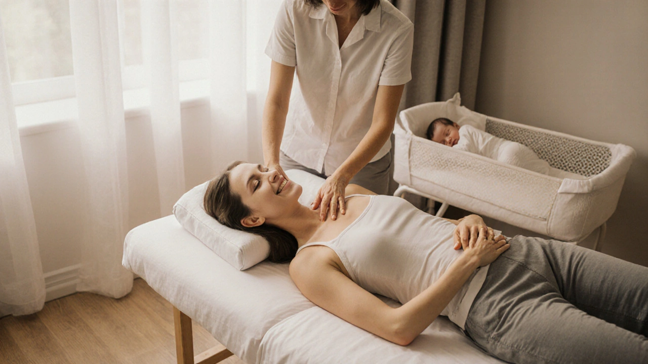 Masáž po porodu: jak získat zpět sílu a rychlejší zotavení