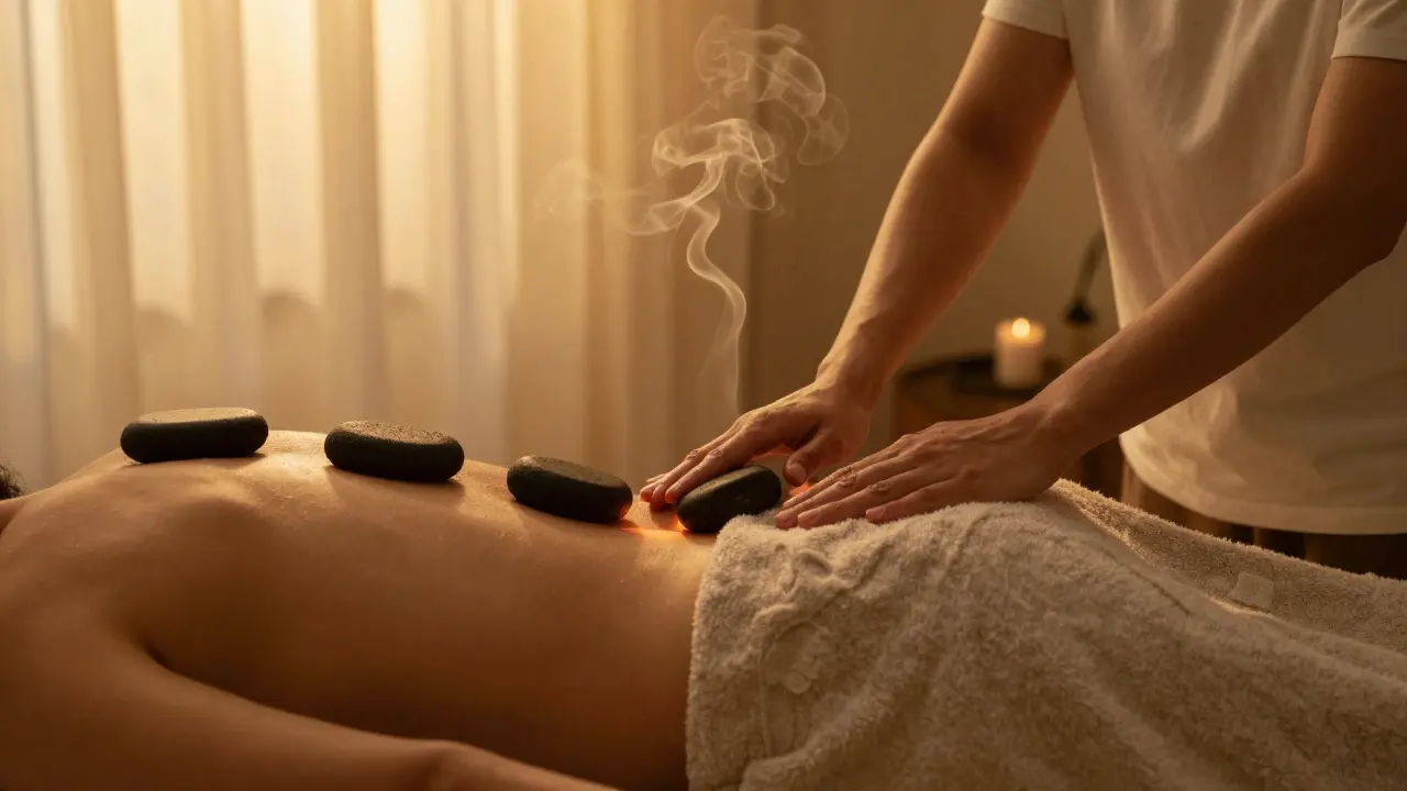 Jak masáž lávovými kameny pomáhá při únavě: přirozená cesta k odpočinku